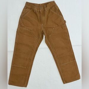 Vintage Carhartt Loose Pants 28x30 Brown Carpenter Double Knee Usa Union B01 Brn